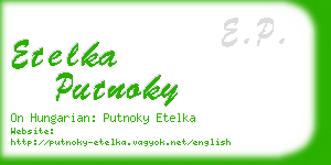 etelka putnoky business card